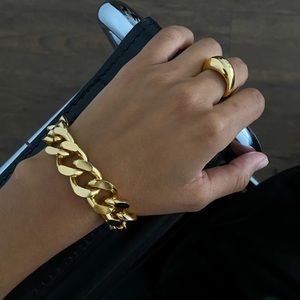 Aureum Bree bracelet - brand new - 24 carat gold on brass